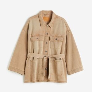 Denim Tie Waist Jacket